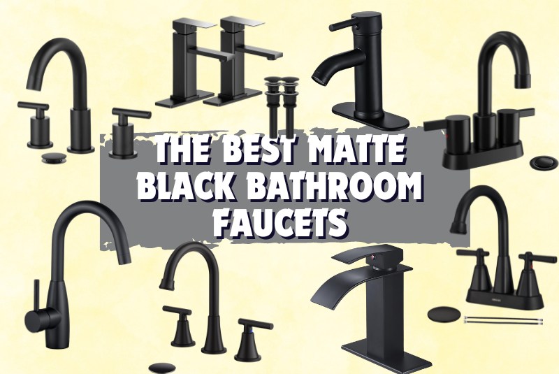 MODERN MATTE BLACK BATHROOM FAUCETS